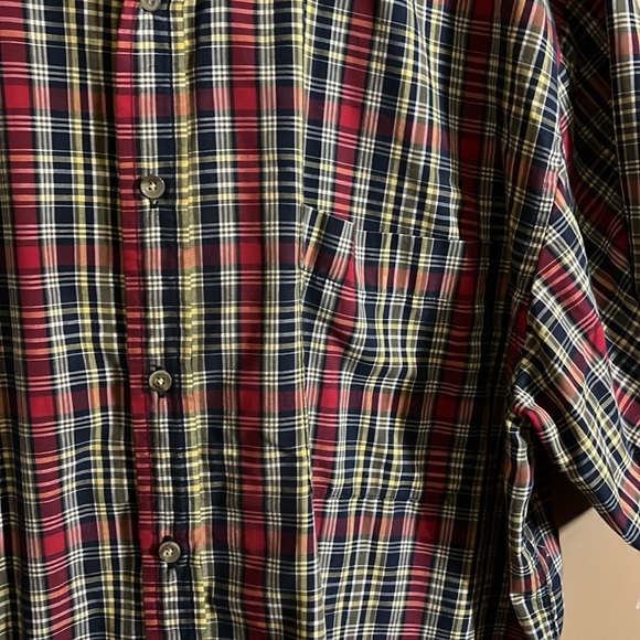 Plaid short sleeve button down shirt B1 - Picture 2 of 4